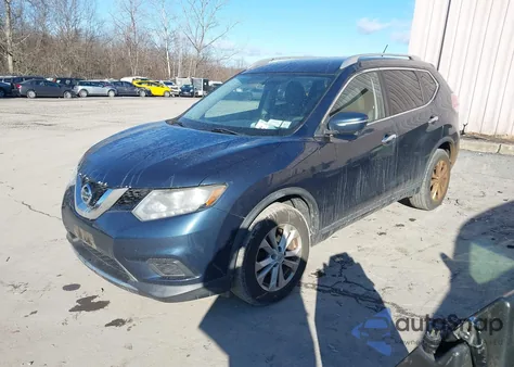 2015 Nissan Rogue Sv from USA, damaged, VIN KNMAT2MV5FP540442